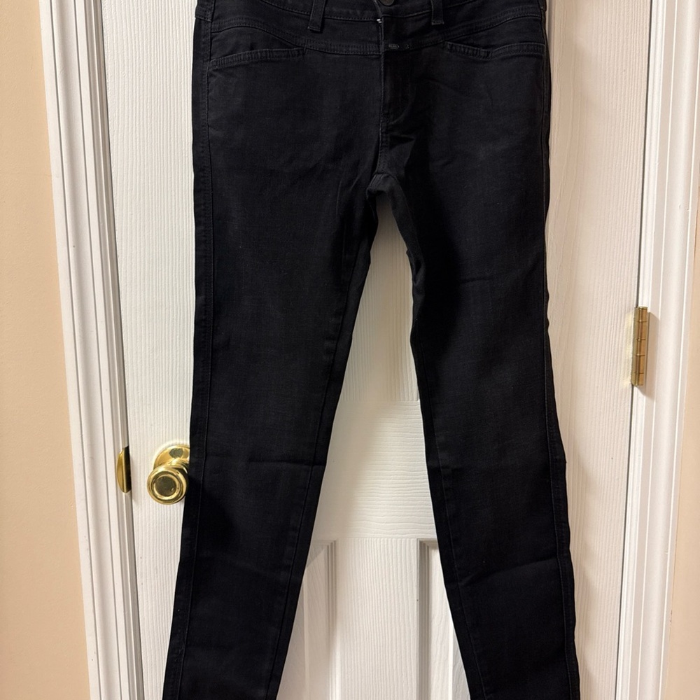 Closed Jeans Women’s Black Cotton Blend Pants Made In Italy Size 28-Pedal Star